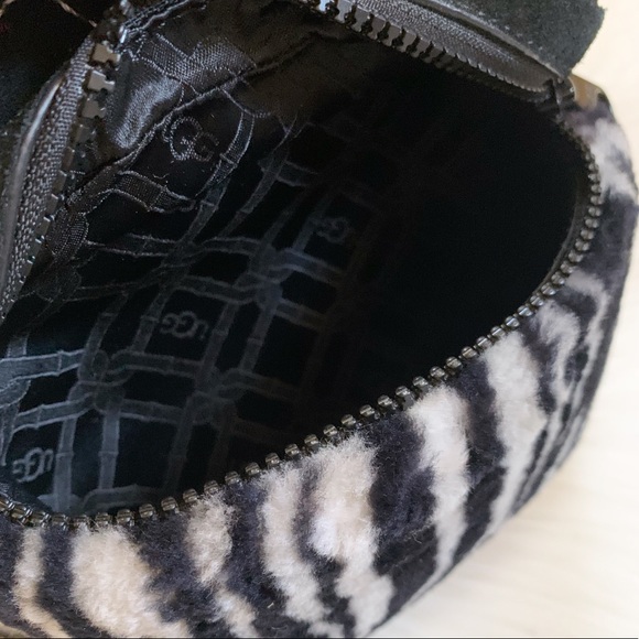UGG Dannie II Mini Backpack Sheepskin Zebra - Picture 9 of 11